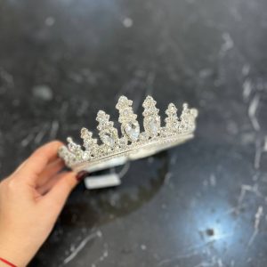 Alternative view of تاج عروس نقره‌ای اشکی بلند