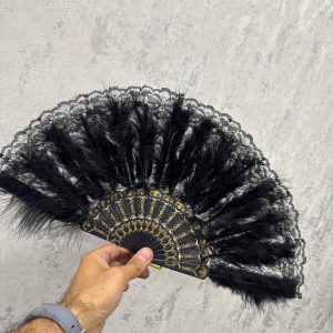 بادبزن لوکس پر مشکی