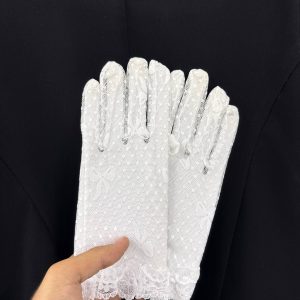 دستکش تا مچ دانتل فرانسه پاپپونی